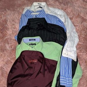 Men long sleeve button up shirts. Variety pack